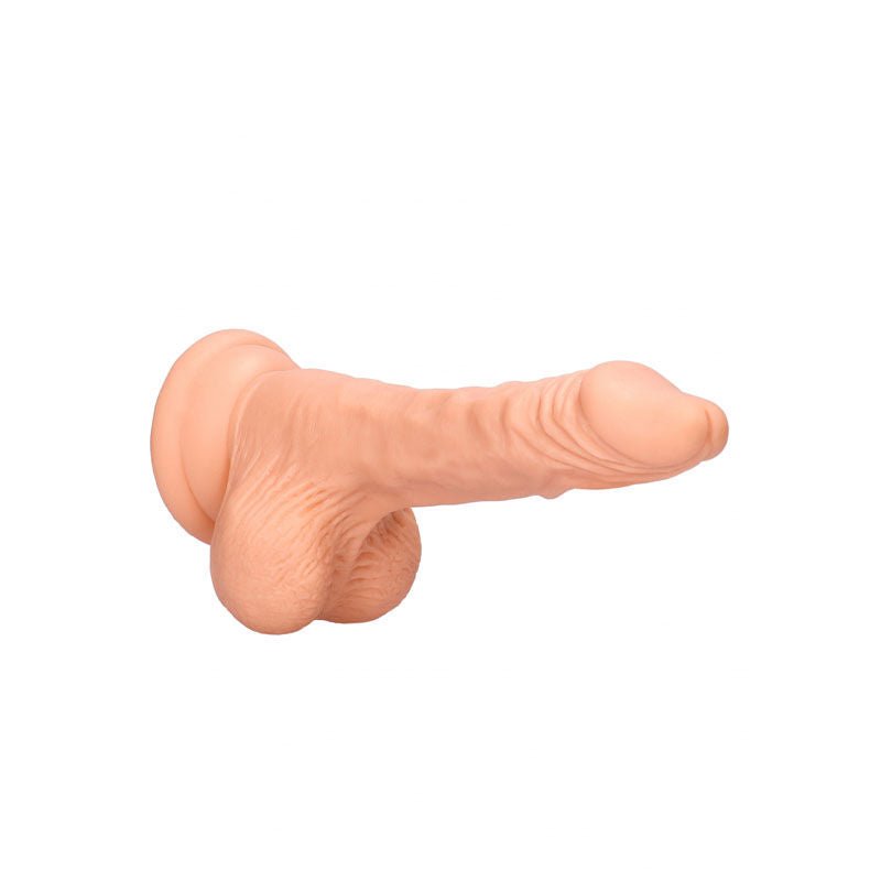 Realcock - 7'' realistic dildo with balls - flesh, Product top view  | Flirtybay.com.au