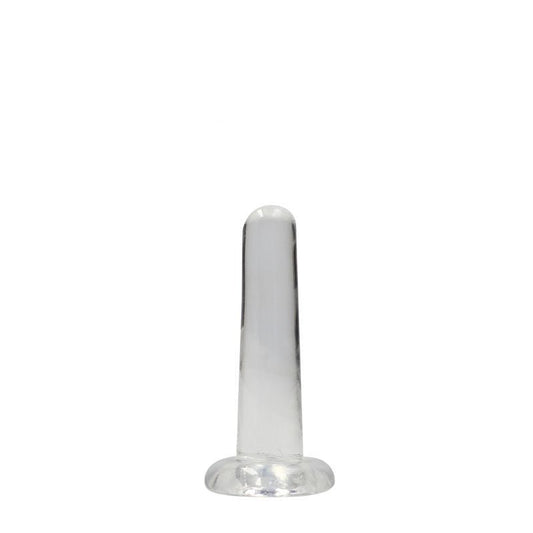 Realcock - 5" non realistic dildo with suction cup - clear, Product front view  | Flirtybay.com.au