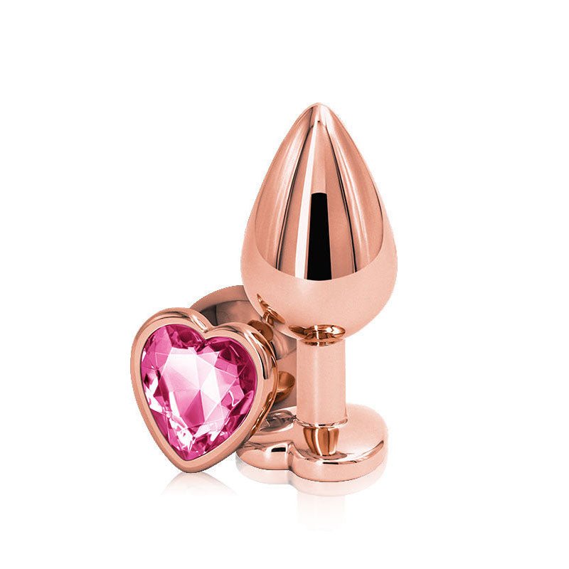 Rear assets - rose gold - pink heart - M, Product front view  | Flirtybay.com.au
