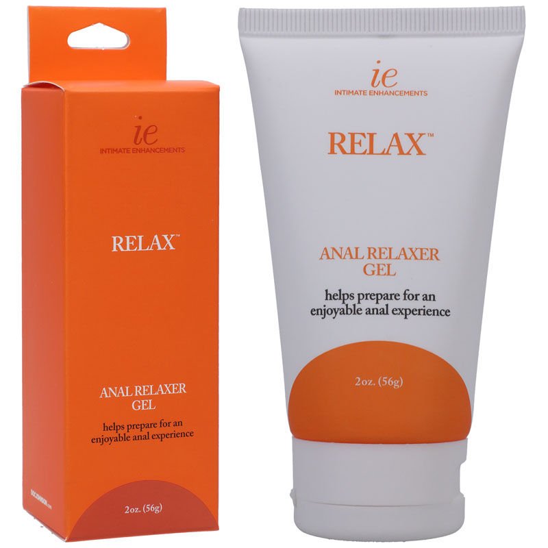 Relax - anal relaxer - Product front view and box front view | Flirtybay.com.au