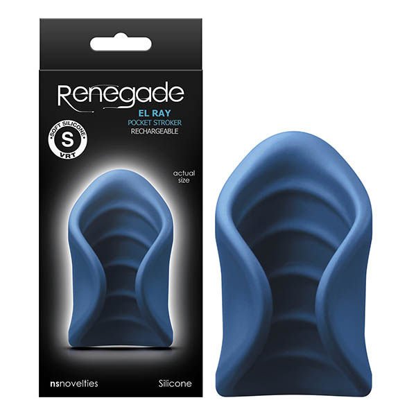 Renegade - el ray pocket stroker - male masturbator - Product front view and box front view | Flirtybay.com.au