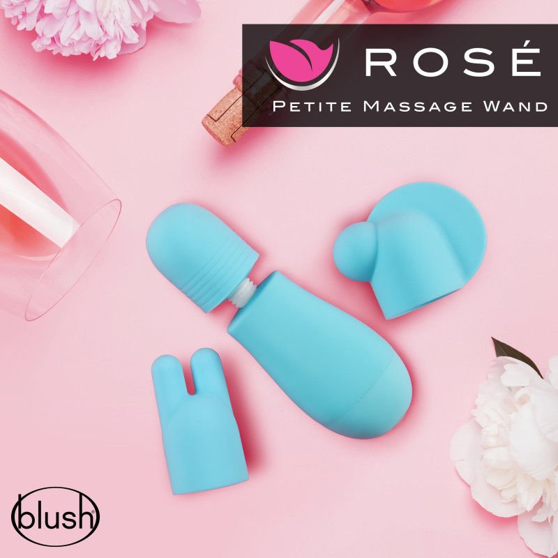 Rose - petite - vibrating wand - Product top view  | Flirtybay.com.au