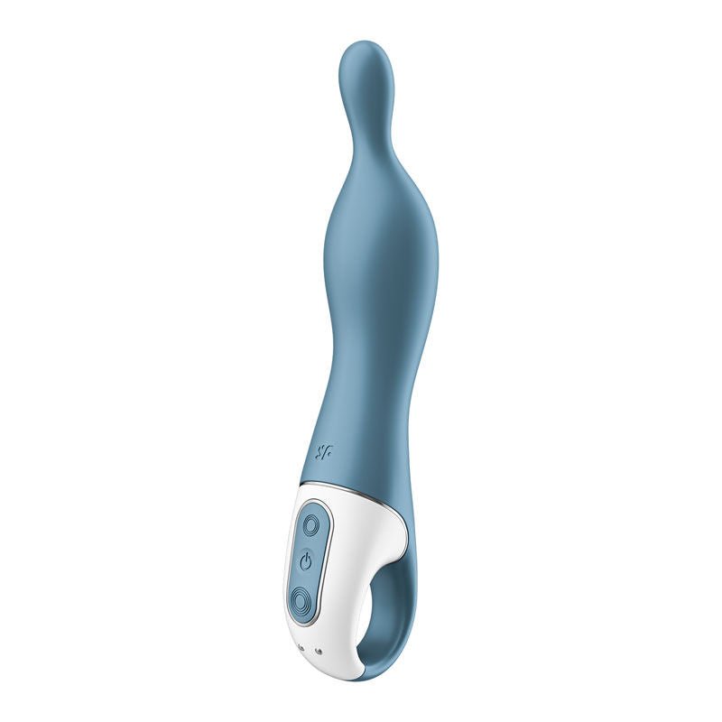 Satisfyer - a-mazing 1- a-spot stimulator - Blue, Product side view  | Flirtybay.com.au