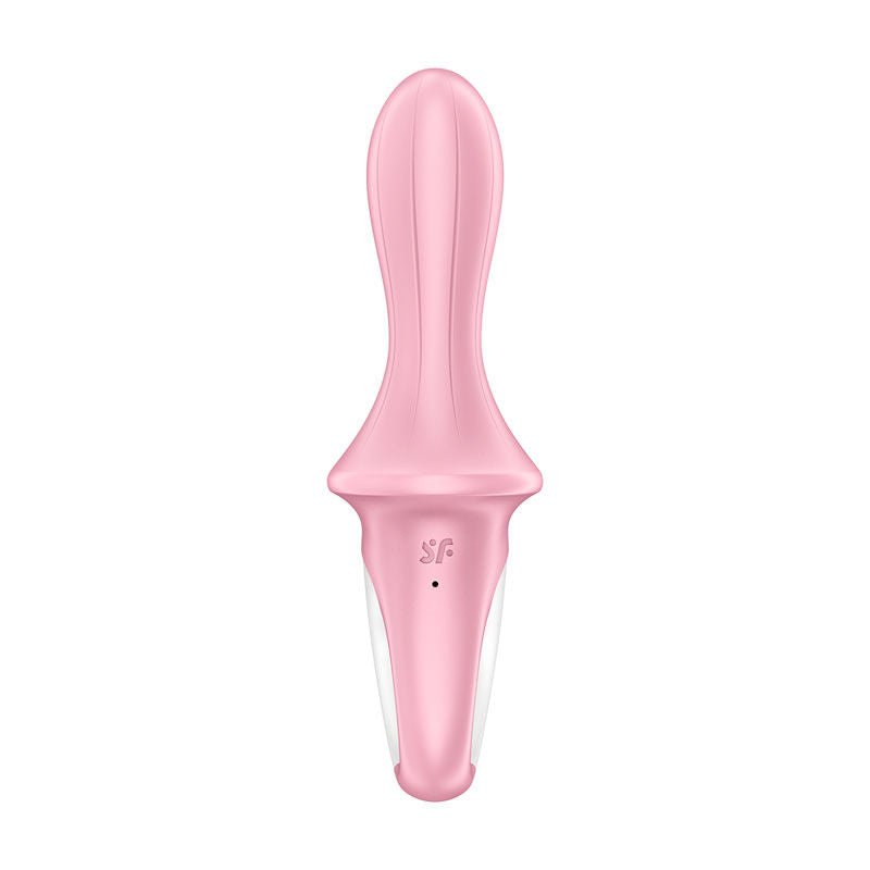 Satisfyer - air pump booty 5 - app controlled inflatable vibrator - pink, Product back view  | Flirtybay.com.au