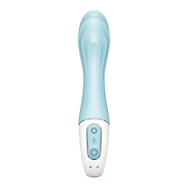 Satisfyer - air pump vibrator 5 - app controlled inflatable g-spot vibrator - focus on buttons Product front view  | Flirtybay.com.au