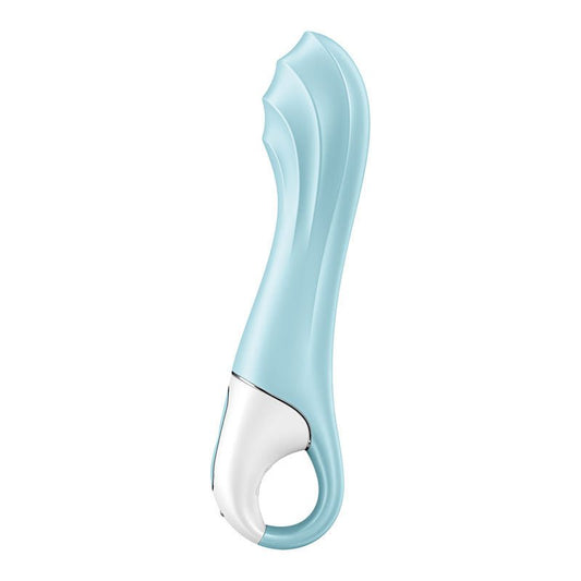 Satisfyer - air pump vibrator 5 - app controlled inflatable g-spot vibrator - Product side two view  | Flirtybay.com.au