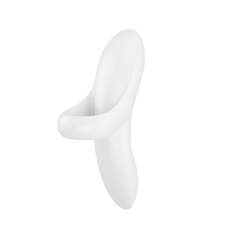 Satisfyer bold lover - finger vibrator - Grey, Product side view  | Flirtybay.com.au