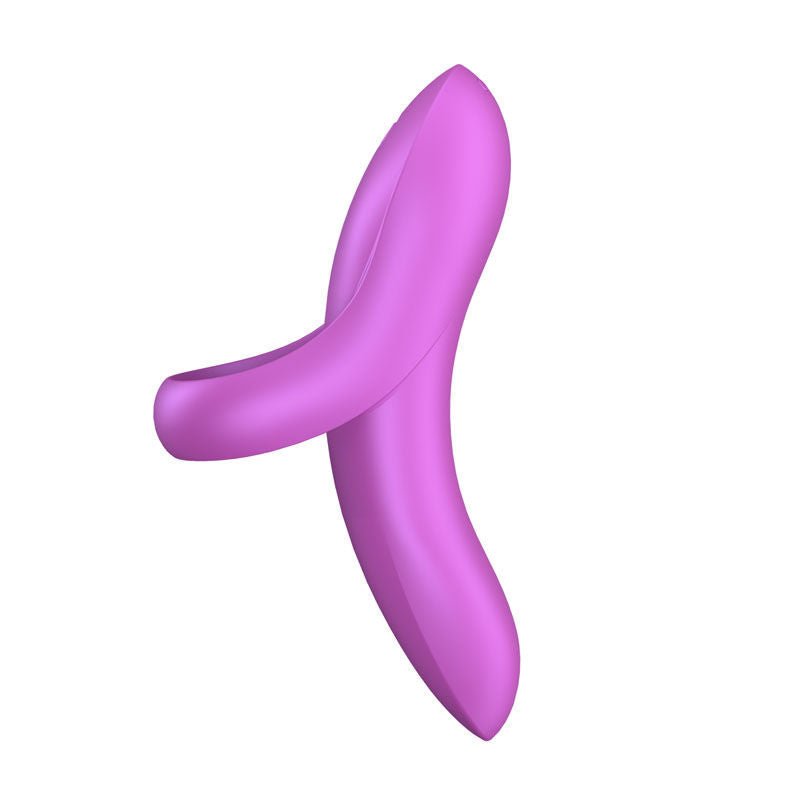 Satisfyer bold lover - finger vibrator - purple, Product side two view  | Flirtybay.com.au