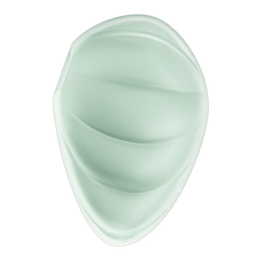 Satisfyer - cloud dancer - mint - air pulse - clitoral suction stimulator - second Product side view  | Flirty Bay