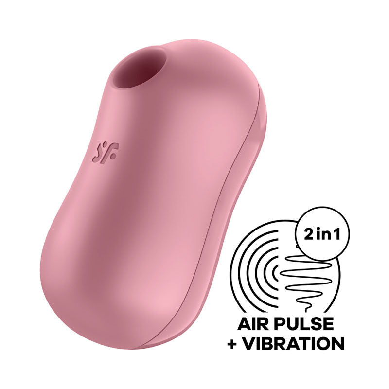 Satisfyer cotton candy - clitoral suction stimulator - Product side view  | Flirtybay.com.au