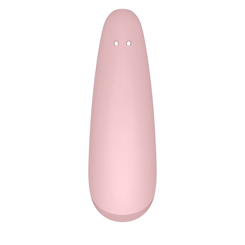 Satisfyer curvy 2+ app controlled clitoral suction stimulator - Pink, Product back view  | Flirtybay.com.au