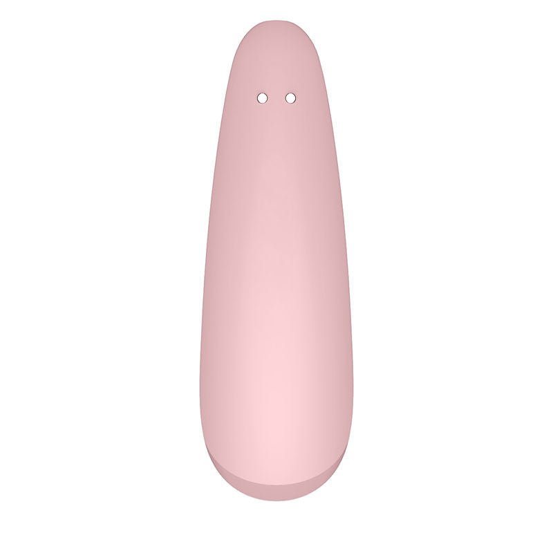 Satisfyer curvy 2+ app controlled clitoral suction stimulator - Pink, Product back view  | Flirtybay.com.au