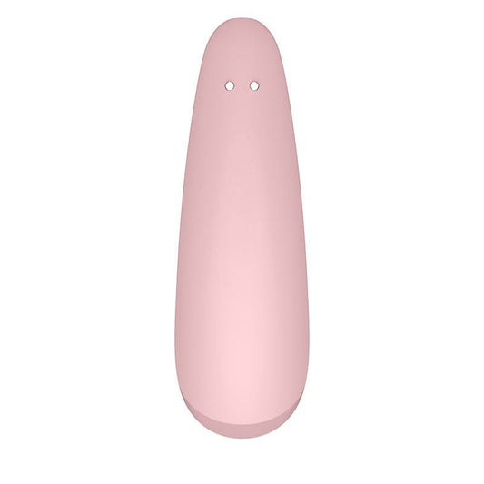 Satisfyer curvy 2+ app controlled clitoral suction stimulator - Pink, Product back view  | Flirtybay.com.au