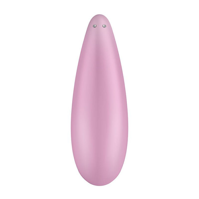 Satisfyer - curvy 3 app controlled clitoral suction stimulator - Pink, Product back view  | Flirtybay.com.au