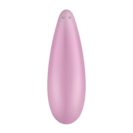 Satisfyer - curvy 3 app controlled clitoral suction stimulator - Pink, Product back view  | Flirtybay.com.au