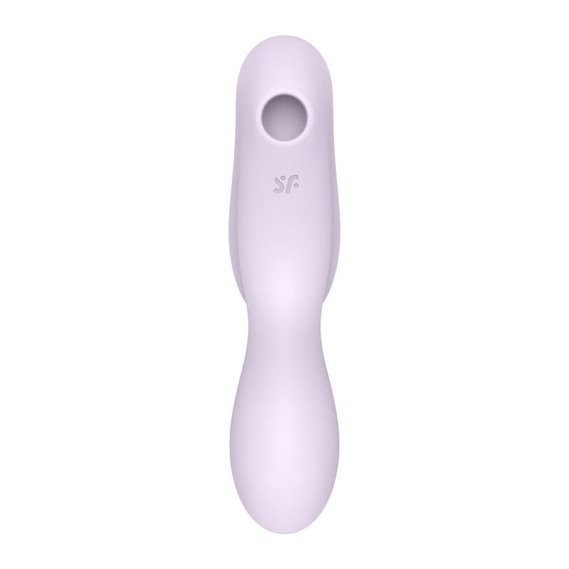 Satisfyer - curvy trinity 2 - clitoral suction stimulator - purple, Product front view  | Flirtybay.com.au