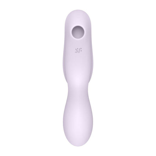Satisfyer - curvy trinity 2 - clitoral suction stimulator - purple, Product front view  | Flirtybay.com.au