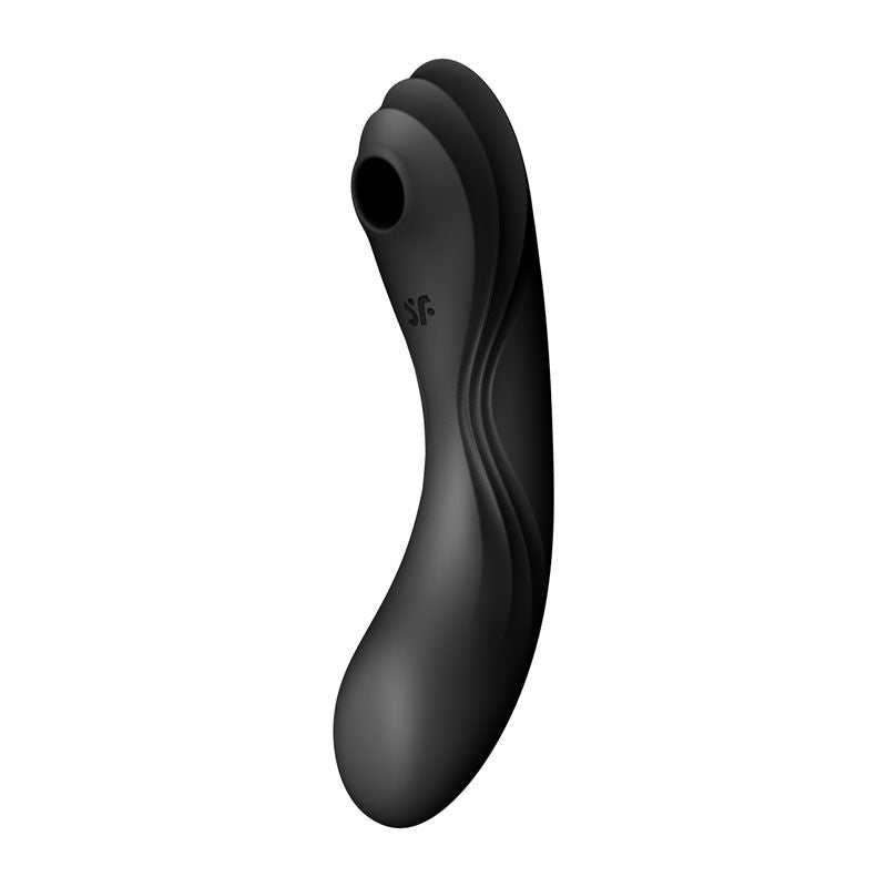 Satisfyer - curvy trinity 4 - clitoral suction-  g-spot vibrator - Product side view  | Flirtybay.com.au