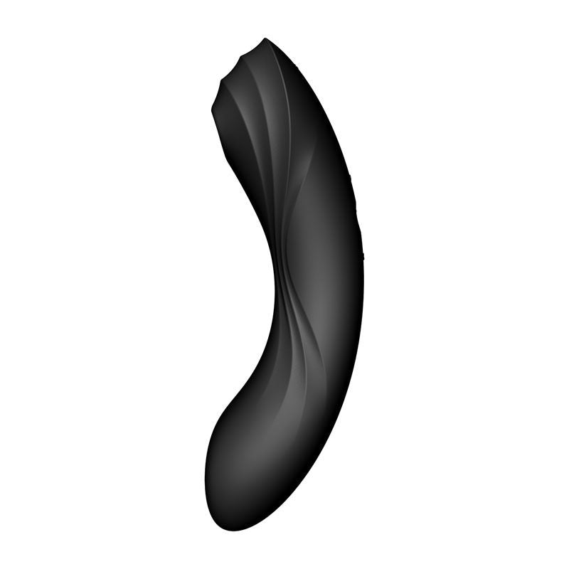 Satisfyer - curvy trinity 4 - clitoral suction-  g-spot vibrator - Product side view  | Flirtybay.com.au