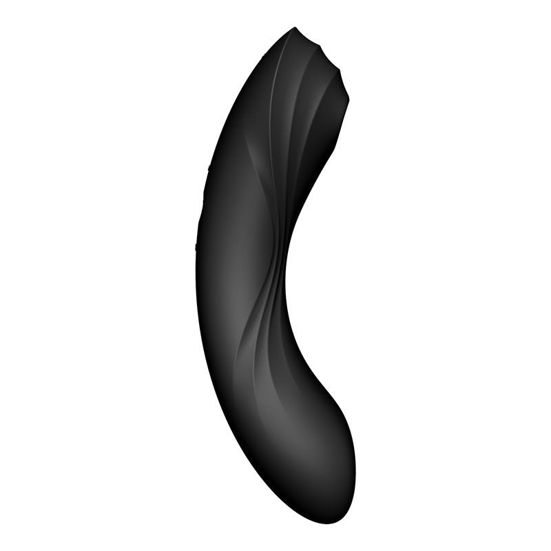Satisfyer - curvy trinity 4 - clitoral suction-  g-spot vibrator - Product side four view  | Flirtybay.com.au