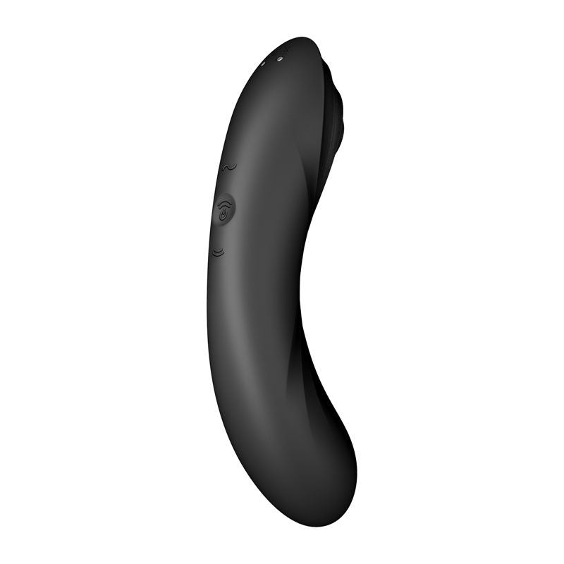 Satisfyer - curvy trinity 4 - clitoral suction-  g-spot vibrator - Product side three view  | Flirtybay.com.au