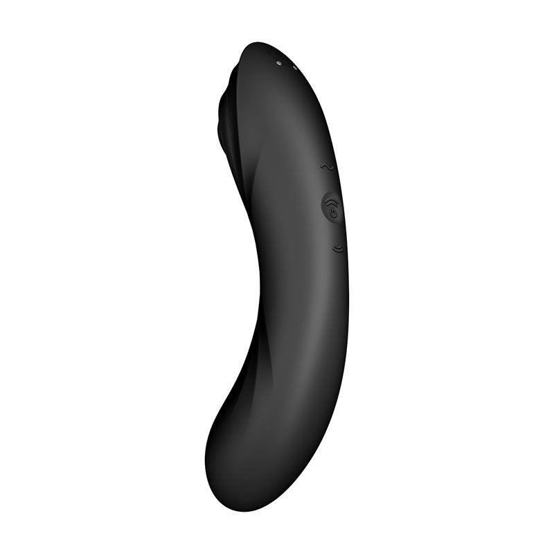 Satisfyer - curvy trinity 4 - clitoral suction-  g-spot vibrator - Product side two view  | Flirtybay.com.au