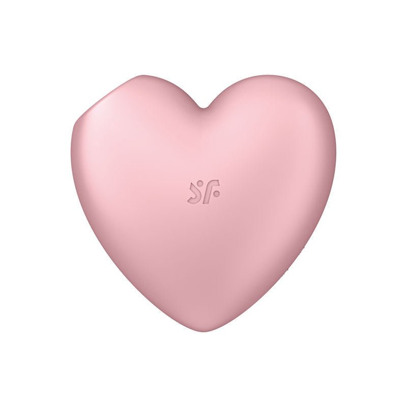 Satisfyer - cutie heart - clitoral suction stimulator - Pink, Product front view  | Flirtybay.com.au