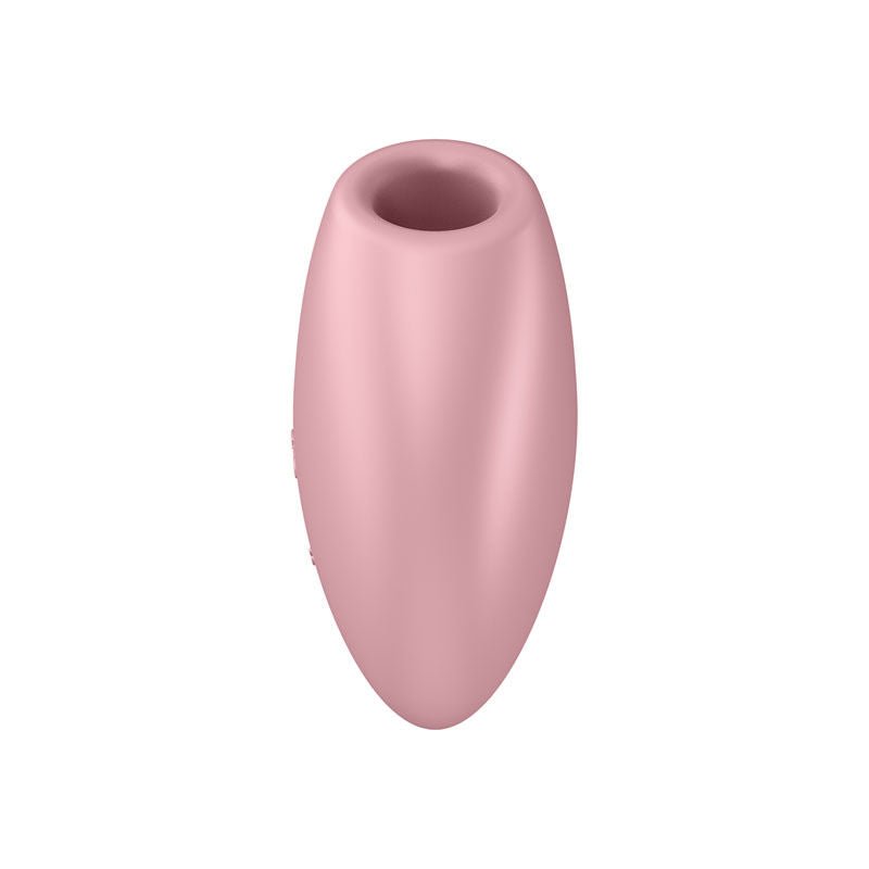 Satisfyer - cutie heart - clitoral suction stimulator - Pink, Product side two view  | Flirtybay.com.au