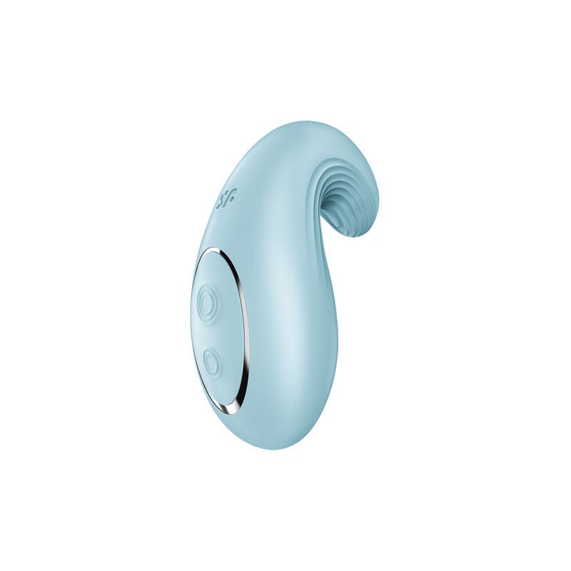 Satisfyer - dipping delight - clitoral stimulator - blue, Product side two view  | Flirtybay.com.au