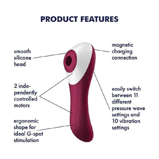 Satisfyer - Dual Crush - Ciltoral Suction Stimulator and G-Spot Vibrator