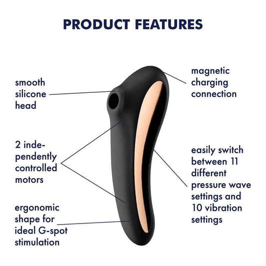 Satisfyer - Dual Kiss - Clitoral Suction Stimulator