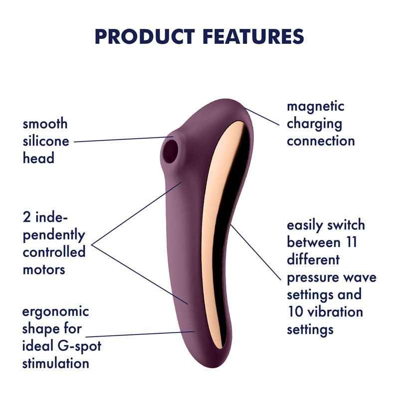 Satisfyer - Dual Kiss - Clitoral Suction Stimulator