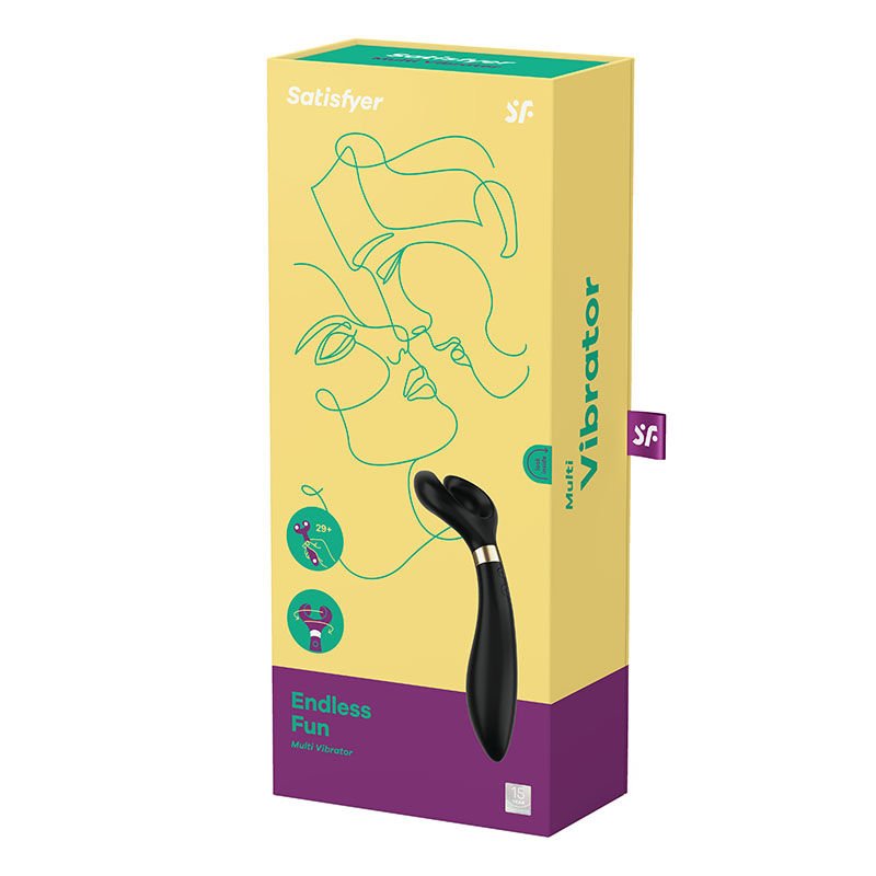 Satisfyer - endless fun - g-spot vibrator -  black, box side view | Flirtybay.com.au