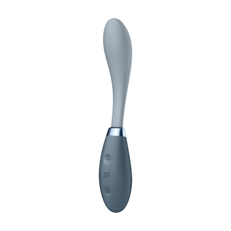 Satisfyer - g-spot flex 3 - g-spot vibrator - Grey, Product side view  | Flirtybay.com.au