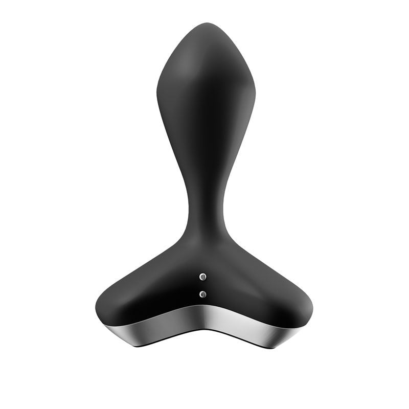 Satisfyer - game changer - vibrating butt plug - Black-Product front view  | Flirtybay.com.au
