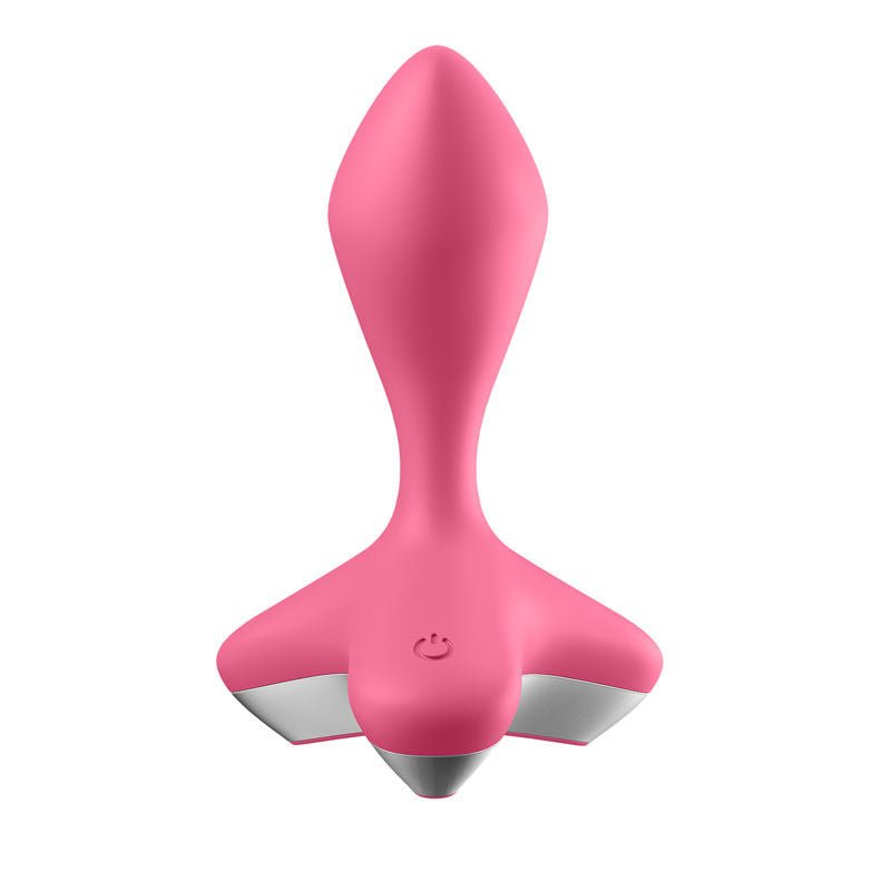 Satisfyer - game changer - vibrating butt plug - Pink, Product front view  | Flirtybay.com.au