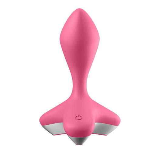Satisfyer - game changer - vibrating butt plug - Pink, Product front view  | Flirtybay.com.au