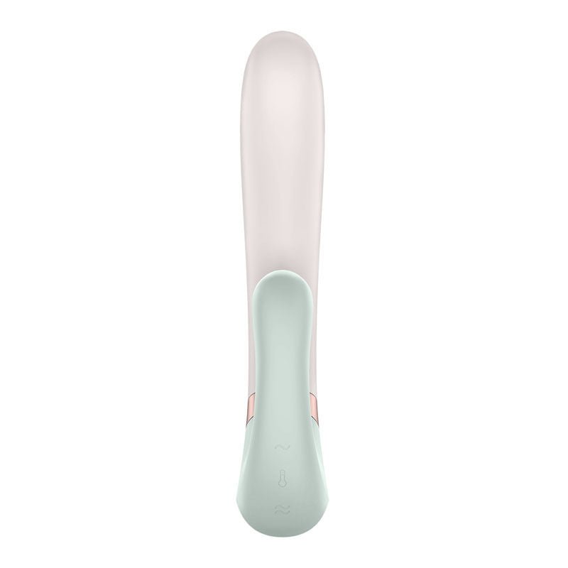 Satisfyer - heat wave - app controlled rabbit vibrator - Green, Product front view  | Flirtybay.com.au