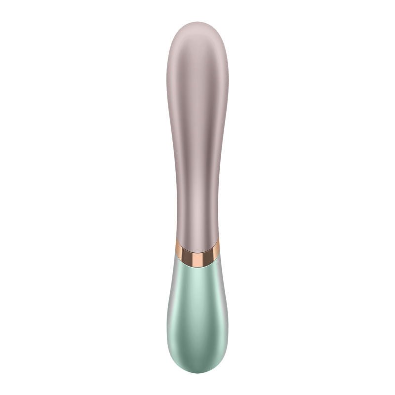 Satisfyer - hot lover - app controlled rabbit vibrator - Green, Product back view  | Flirtybay.com.au