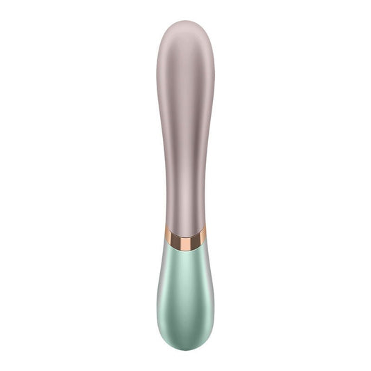 Satisfyer - hot lover - app controlled rabbit vibrator - Green, Product back view  | Flirtybay.com.au