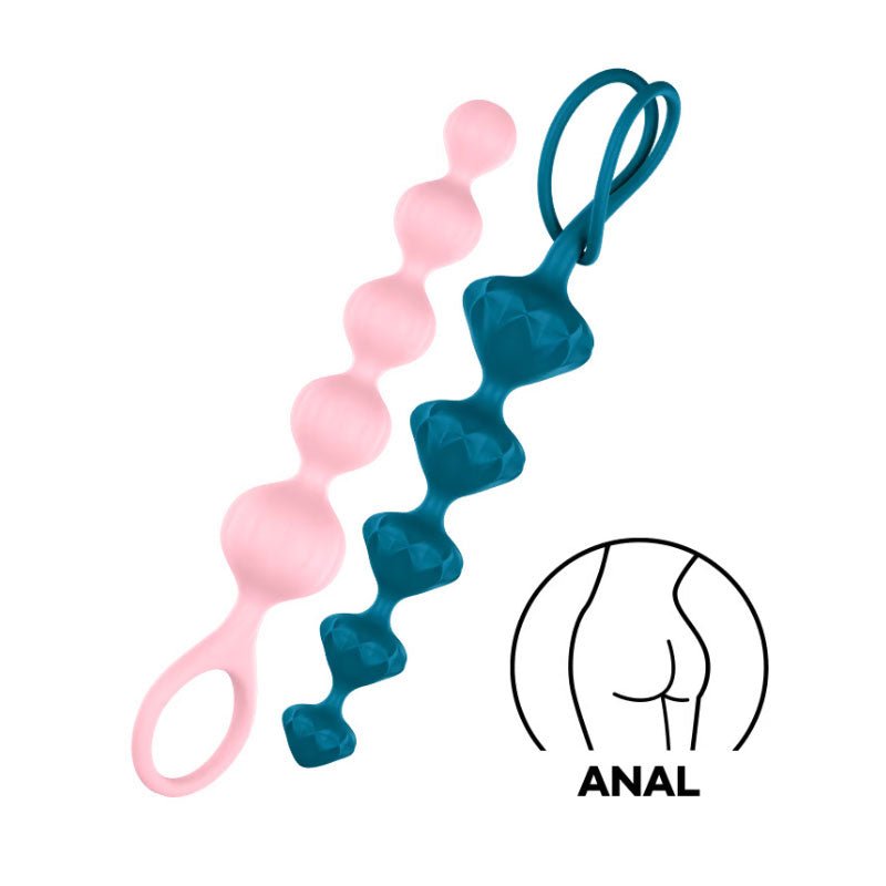 Satisfyer - love anal beads - Product side view  | Flirtybay.com.au