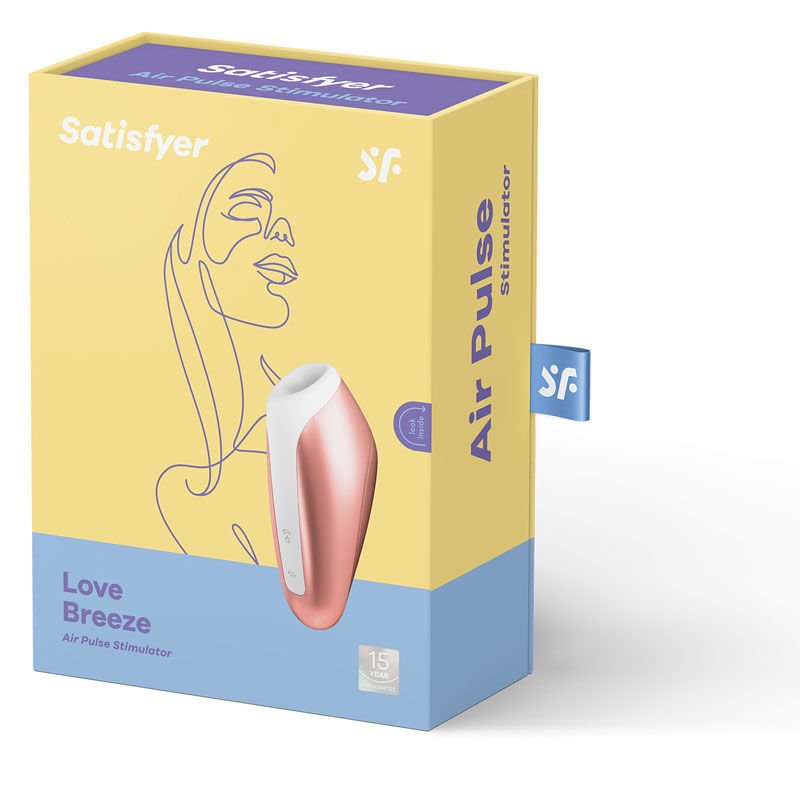 Satisfyer - love breeze - clitoral suction stimulator -red,  Product side view  | Flirtybay.com.au
