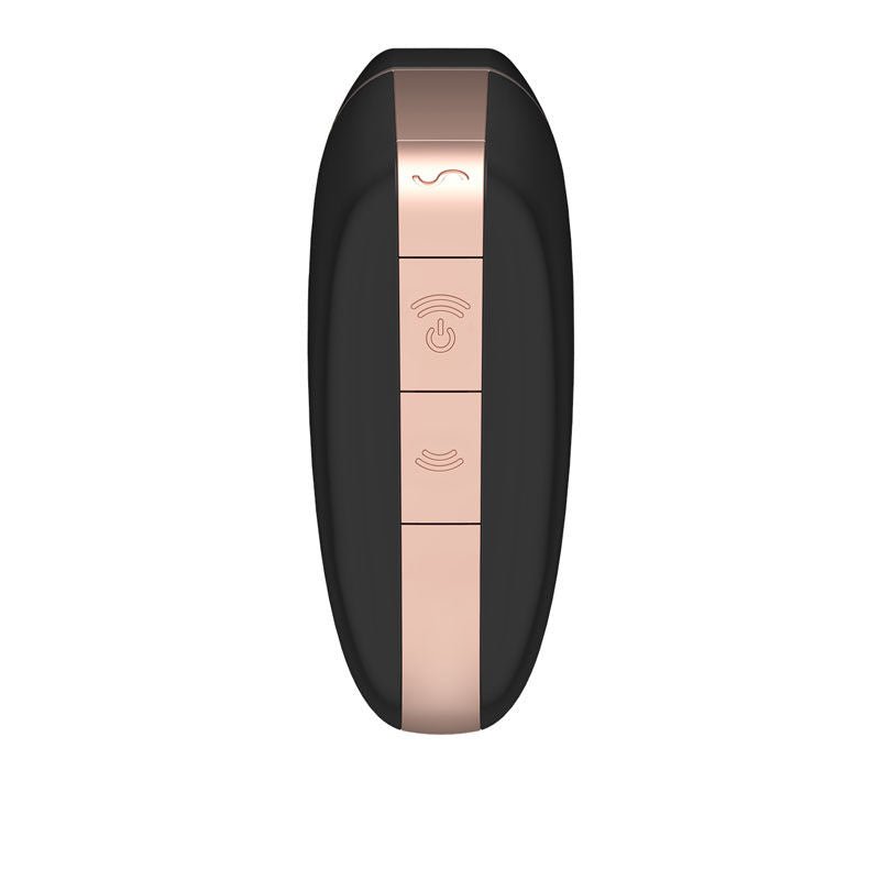 Satisfyer - love triangle - controlled clitoral suction stimulator - Black, Product back view  | Flirtybay.com.au