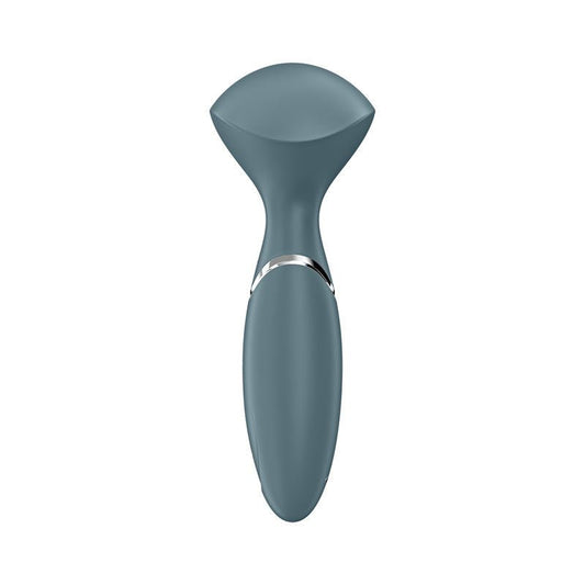 Satisfyer - mini wand-er - clitoral vibrator - Grey, Product front view  | Flirtybay.com.au