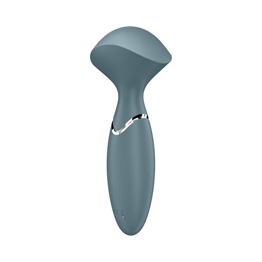 Satisfyer - mini wand-er - clitoral vibrator - Grey, Product side two view  | Flirtybay.com.au