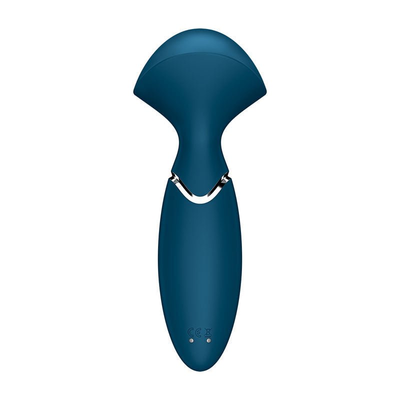 Satisfyer - mini wand-er - clitoral vibrator - blue, Product back view  | Flirtybay.com.au