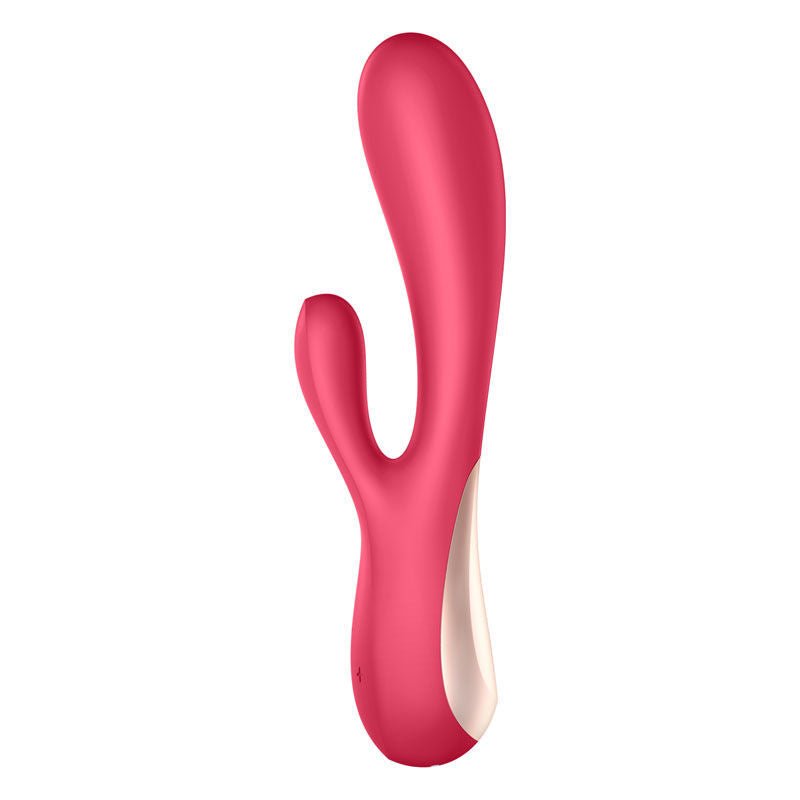 Satisfyer - mono flex - app controlled rabbit vibrator - red, Product side view  | Flirtybay.com.au