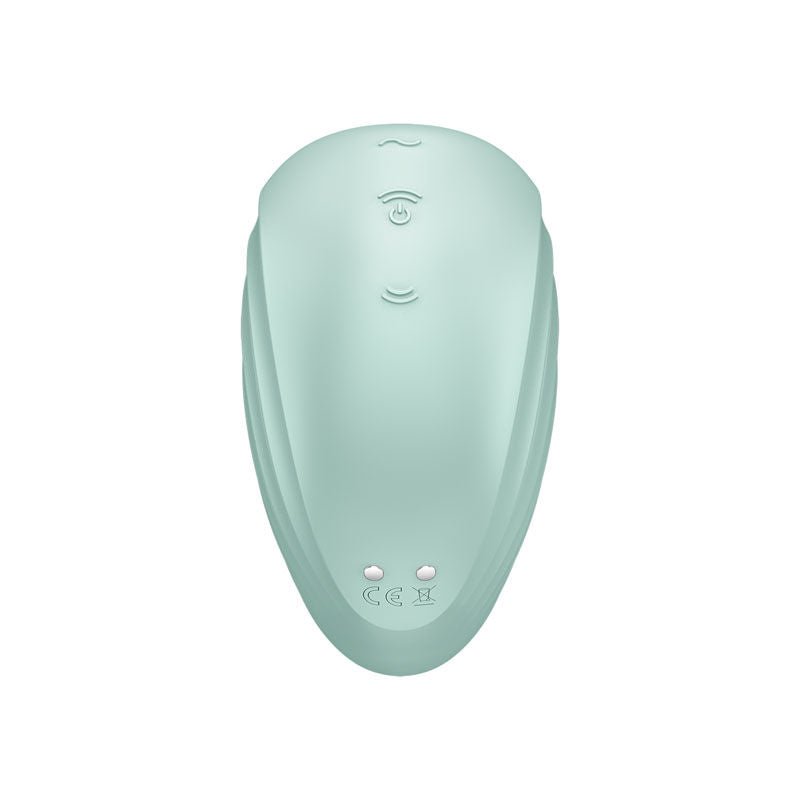 Satisfyer - pearl diver - clitoral suction stimulator - Green, Product back view  | Flirtybay.com.au