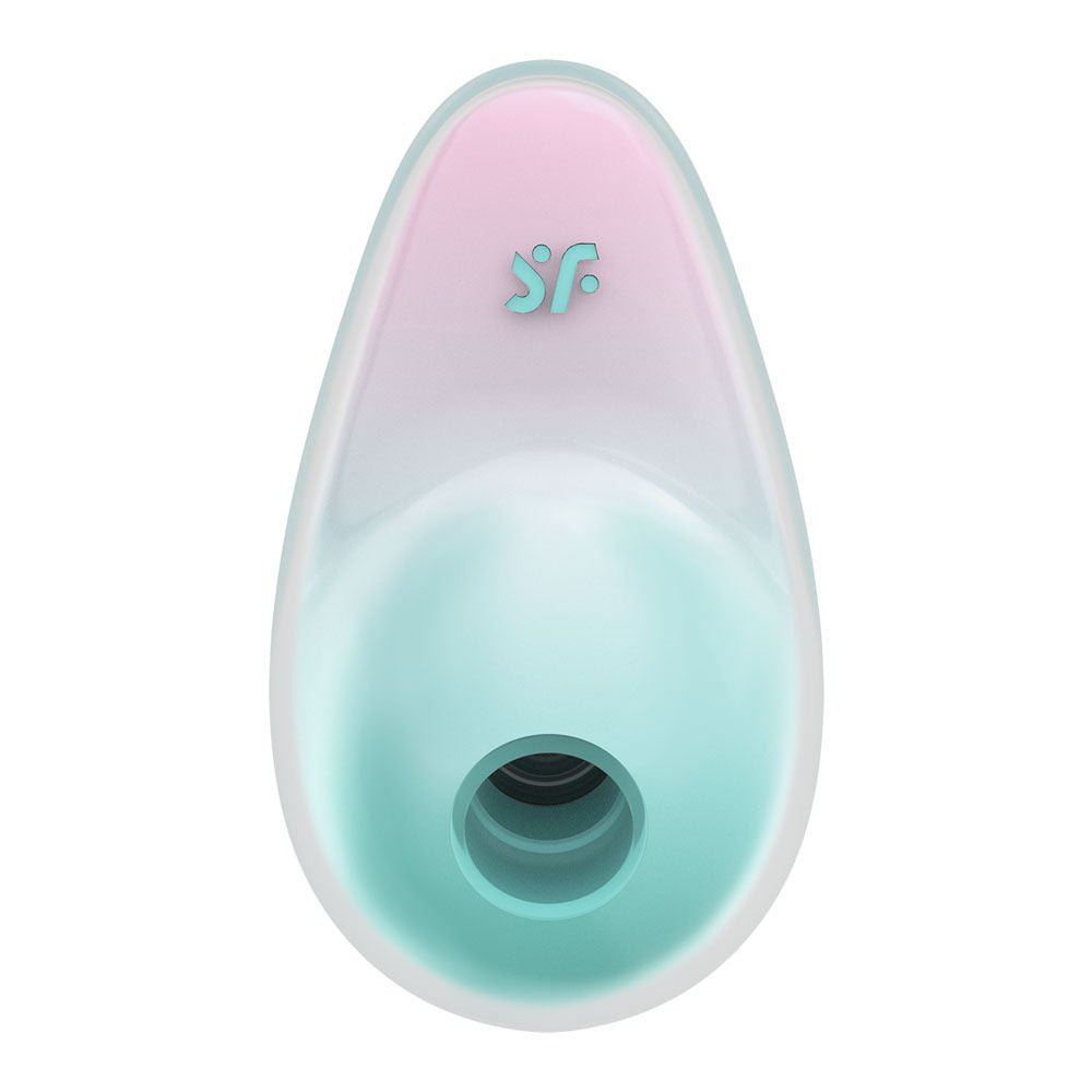 Satisfyer pixie dust - mint - pink - pressure wave vibrator - Product front view  | Flirtybay.com.au