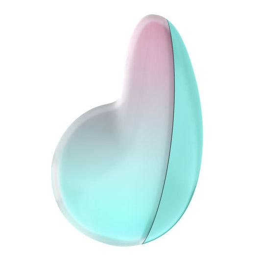 Satisfyer pixie dust - mint - pink - pressure wave vibrator - Product seconde side view  | Flirtybay.com.au